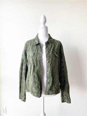 Tantrums Vintage Olive Green Women's Jacket Size L